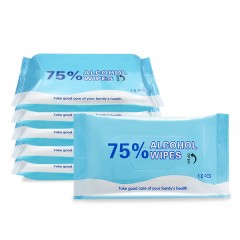 Lingettes nettoyantes antiseptiques à 75 % d'alcool