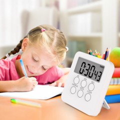 Alarme de minuterie clignotant silencieuse  et réglable