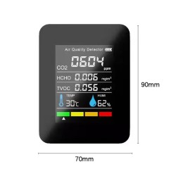 XINYI  Détecteur de qualité de l'air portable 5 en 1