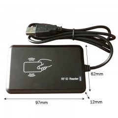 Lecteur de carte ZJ ID IC double fréquence 2 en 1 sans contact