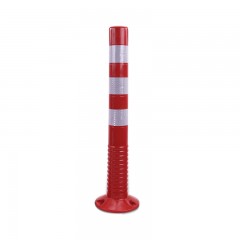 Poteau d'avertissement en caoutchouc 75CM Réfléchissant