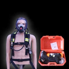 Appareil respiratoire d'incendie avec Bouteille de gaz en fibre de carbone à pression positive