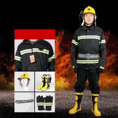 SANQIAN Combinaison de lutte contre l'incendie Set de cinq pièces en polyester-coton ignifuge