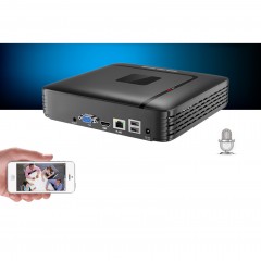 Enregistreur vidéo de surveillance à disque dur réseau 16/32 canaux téléphone mobile surveillance à distance hôte de surveillance intégré