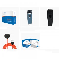 JWM HIGH TECH Torche de patrouille Interface d'aspiration magnétique avec Indicateur quadrichromique