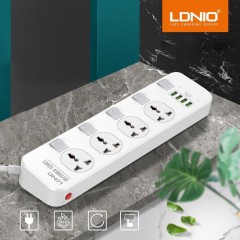 LDNIO Rallonge électrique prise de commutation indépendante Regulation  Euro 4USB
