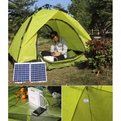 YOBOLIFE Système d'énergie solaire  avec panneaux et ampoules solaires