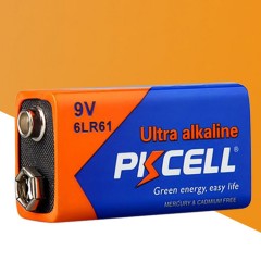 Pkcell pile sèche 9V alcaline sans pompe