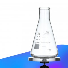 BOTAI Flacon triangulaire en verre à haute teneur en borosilicate transparent