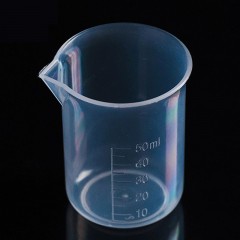 Tasse à mesurer en plastique de 50 ml résistante aux hautes températuresTasse à mesurer en plastique de 50 ml résistante aux hautes températures