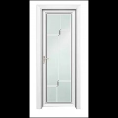 Porte de salle de bain en alliage d'aluminium et verre trempé