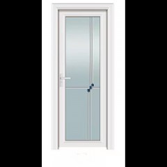 Porte de salle de bain en alliage d'aluminium et verre trempé