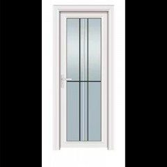 Porte de salle de bain en alliage d'aluminium et verre trempé