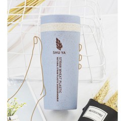Gobelet isolant en paille de blé avec double isolation thermique 300ml