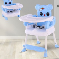Chaise de salle à manger pour enfants pliable et portable en plastique