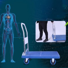 Chariot pliant en plastique  résistant aux chocs et antidérapant