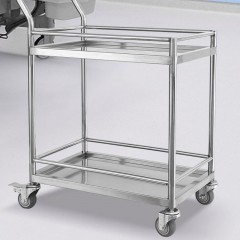 Chariot en acier inoxydable silencieux