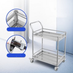 Chariot en acier inoxydable silencieux