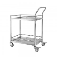 Chariot en acier inoxydable silencieux