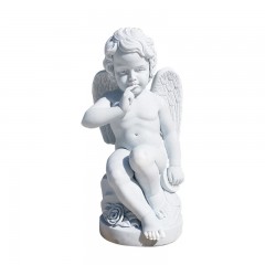 Sculpture d'ange en pierre