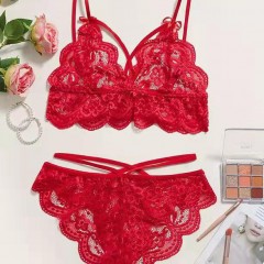 Lingerie  deux-pièces ensemble dentelle tissu polyester