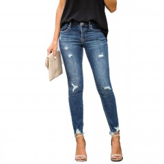 Pantalon jean Femme déchiré