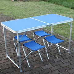 Tables et chaises d'extérieur Table pliante en alliage d'aluminium Portable