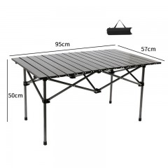 JIESIMAN table pliante extérieure en alliage d'aluminium portable et facile à ranger