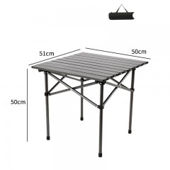 JIESIMAN table pliante extérieure en alliage d'aluminium portable et facile à ranger