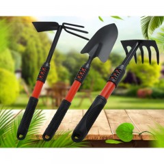 Outils de jardinage  (pelle, houe, râteau) avec manche en plastique Acier à haute teneur en carbone