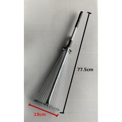 NUOERSAI Râteau  rétractable en acier inoxydable 15 dents