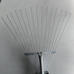 NUOERSAI Râteau  rétractable en acier inoxydable 15 dents