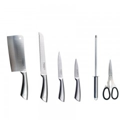 RUIMING Set de huit pièces porte-outils en acrylique avec poignée creuse en acier inoxydable