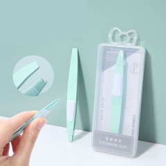 LAMEILA Pince à sourcils avec embout plat en acier inoxydable