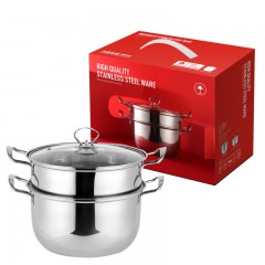 LECHU  Casserole à soupe amphores en acier inoxydable