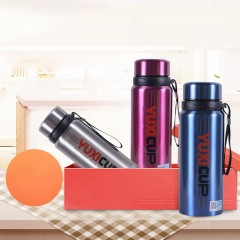 Gobelet  isolant de grande capacité de loisirs avec fermeture portable en acier inoxydable