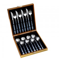 Ensemble de 16 couverts en acier inoxydable couteaux et fourchettes