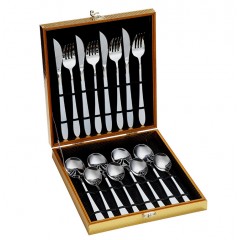 Ensemble de 16 couverts en acier inoxydable couteaux et fourchettes