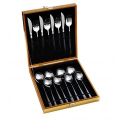 Ensemble de 16 couverts en acier inoxydable couteaux et fourchettes