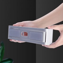 Porte-babouches pivotant sans marques pour salle de bain