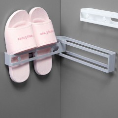 Porte-babouches pivotant sans marques pour salle de bain