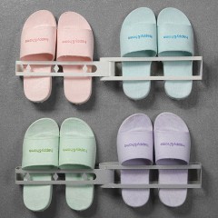 Porte-babouches pivotant sans marques pour salle de bain
