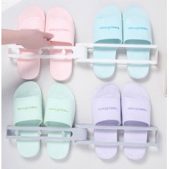 Porte-babouches pivotant sans marques pour salle de bain