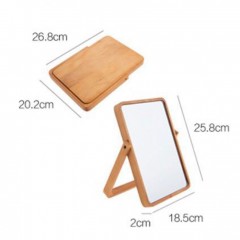 Miroir cosmétique en bois massif