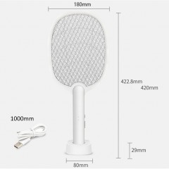Raquette anti-moustiques électrique rechargeable