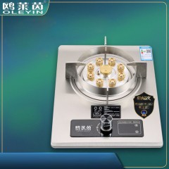 Cuisinière à gaz en acier inoxydable Cuisinière unique Gaz naturel liquéfié