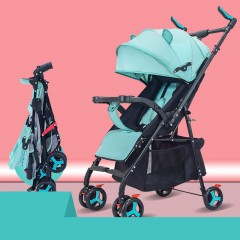 Poussette  à grande capacité pour  bébé peut s'asseoir, se coucher et se replier