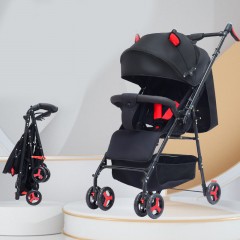 Poussette à quatre roues pliant bidirectionnel pour bébé