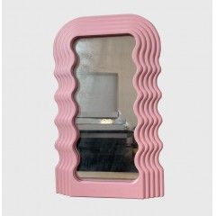 Miroir de maquillage en forme de vagues