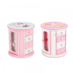 Armoire boîte à musique boîte à bijoux girly tournante